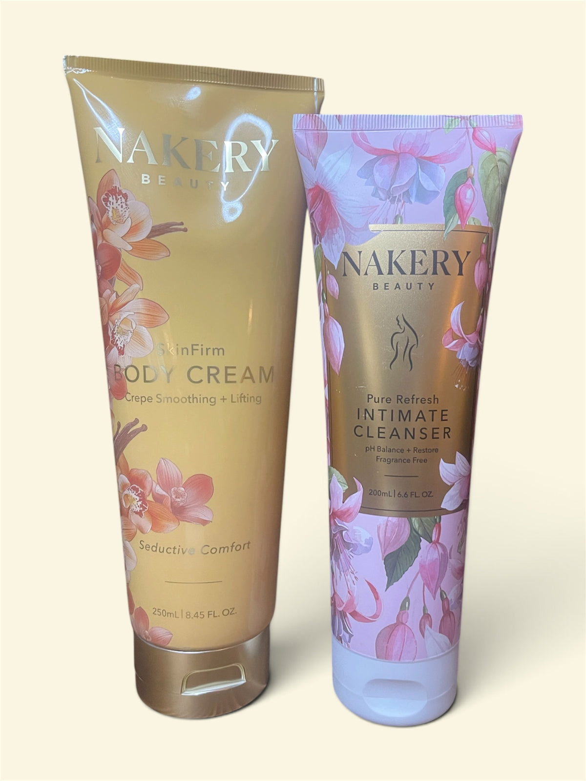 Nakery Beauty - SkinFirm Body Cream + Pure Refresh Intimate Cleanser – Seductive Comfort Duo