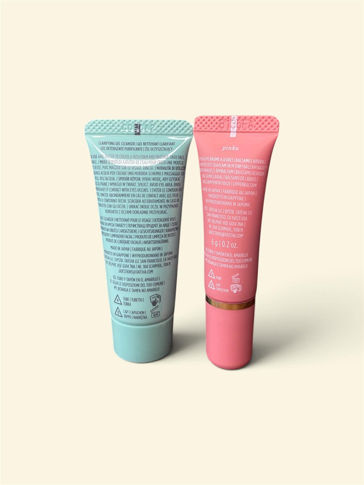 TATCHA The Matcha Foam Cleanse & The Melting Lip Balm Pinku Deluxe Mini Duo