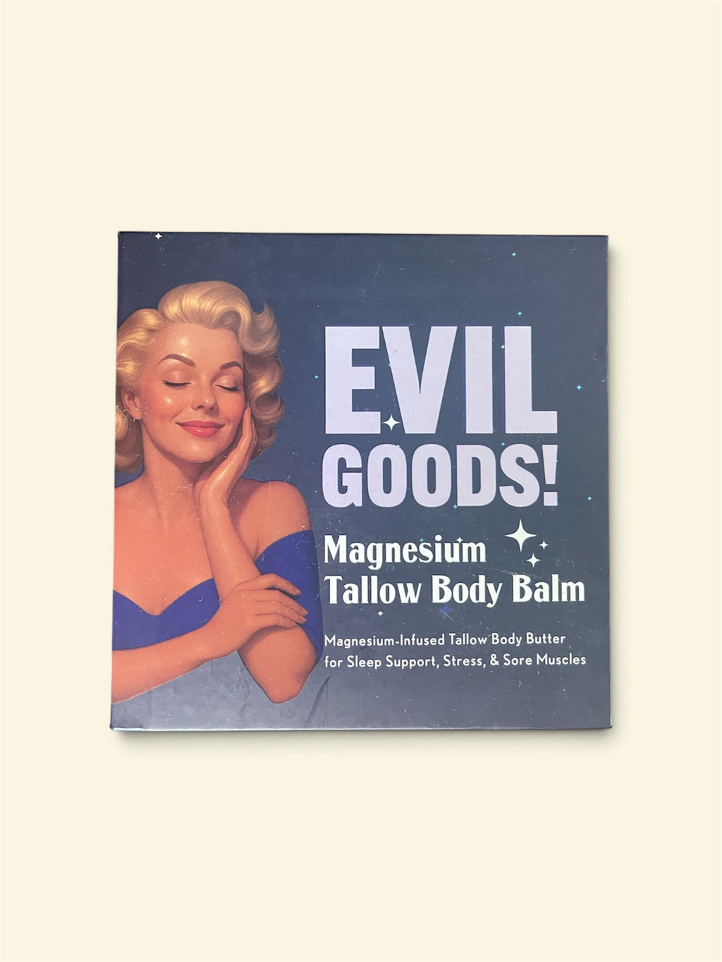 Evil Goods Grass-Fed Tallow Magnesium Body Balm – 6.3 oz Full Size
