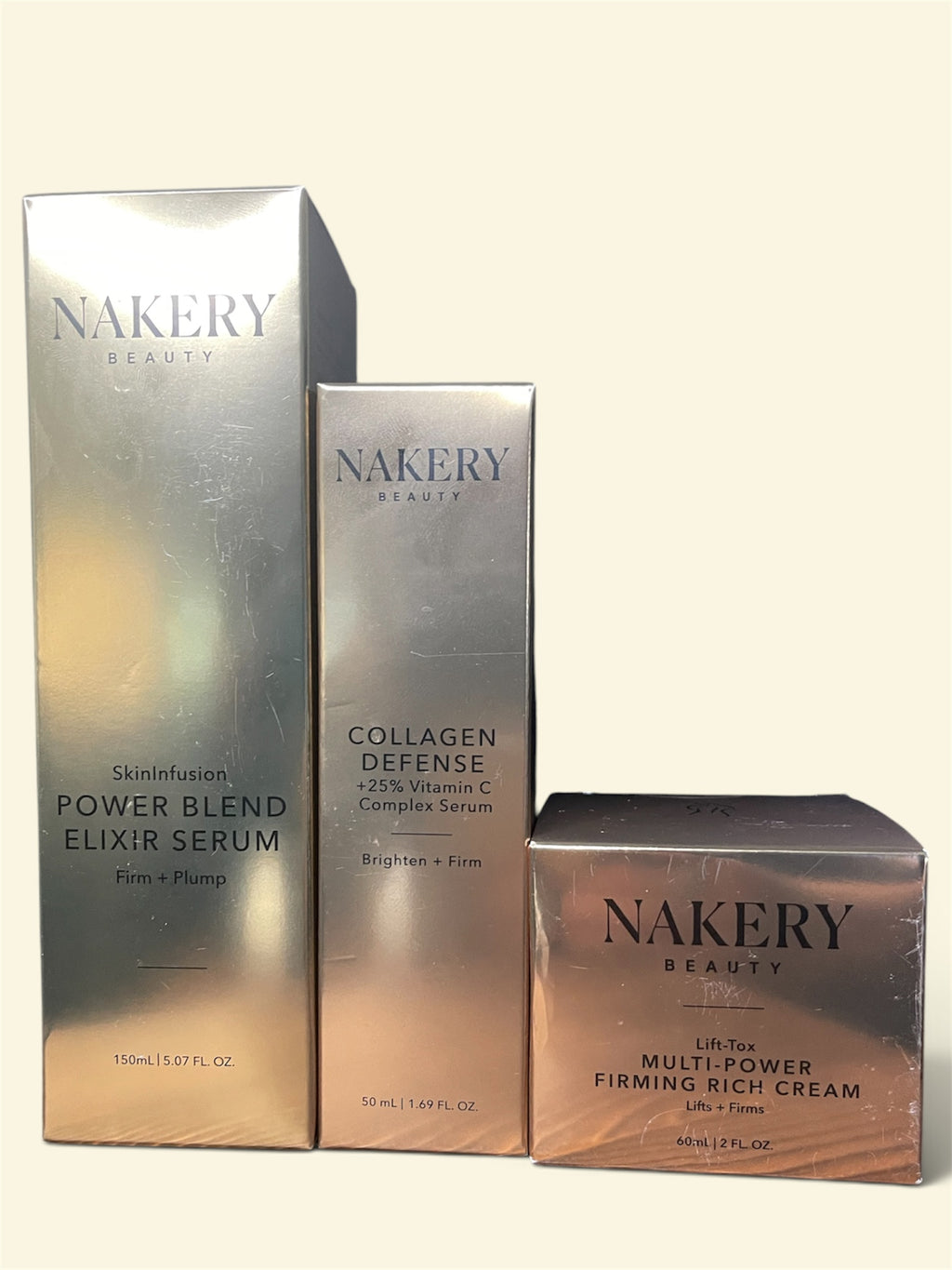 Nakery Beauty - Lift + Collagen 3-Piece Firming & Brightening Skincare Set