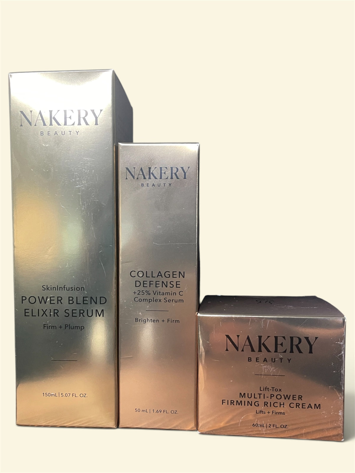 Nakery Beauty - Lift + Collagen 3-Piece Firming & Brightening Skincare Set