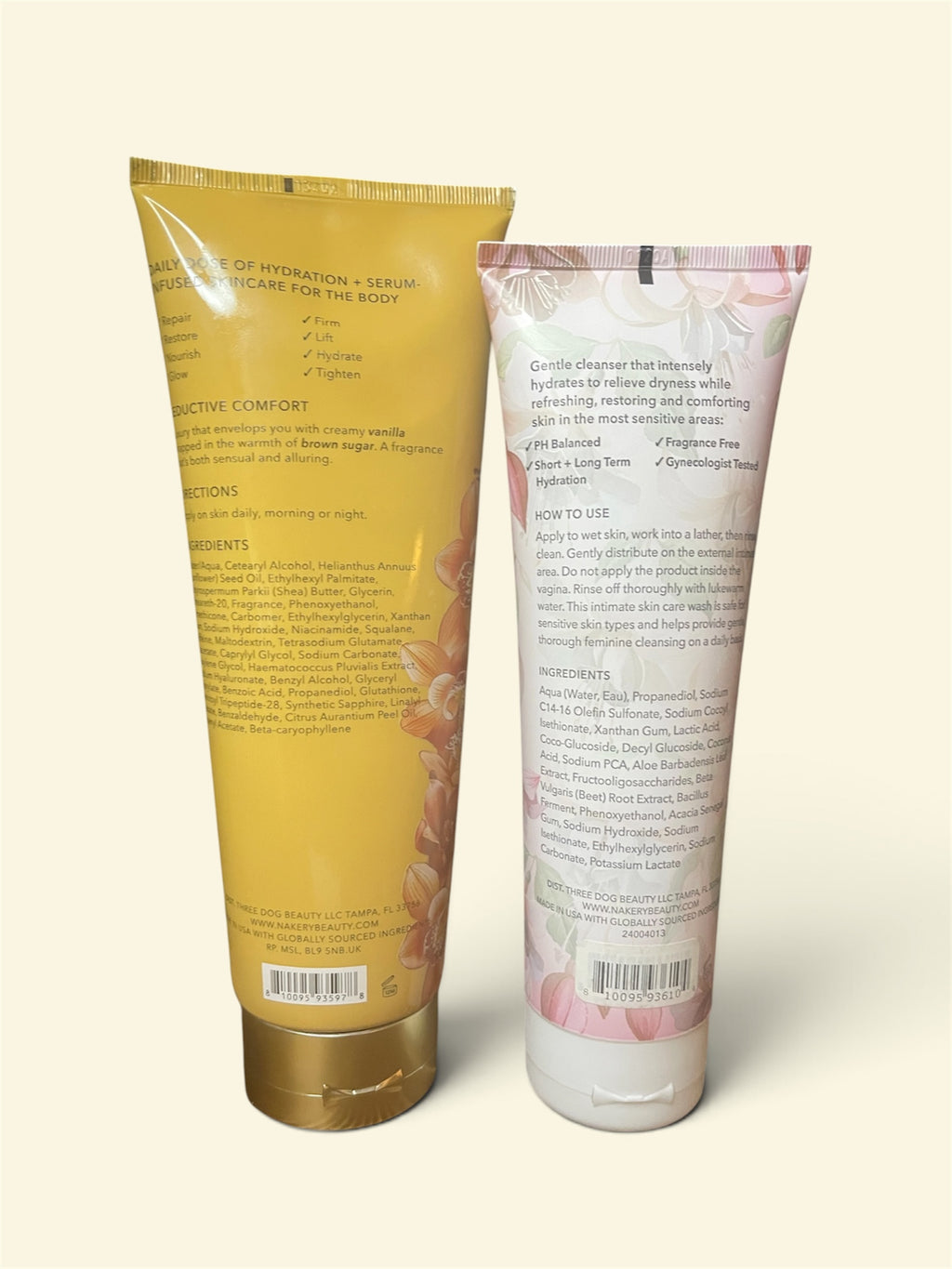 Nakery Beauty - SkinFirm Body Cream + Pure Refresh Intimate Cleanser – Seductive Comfort Duo