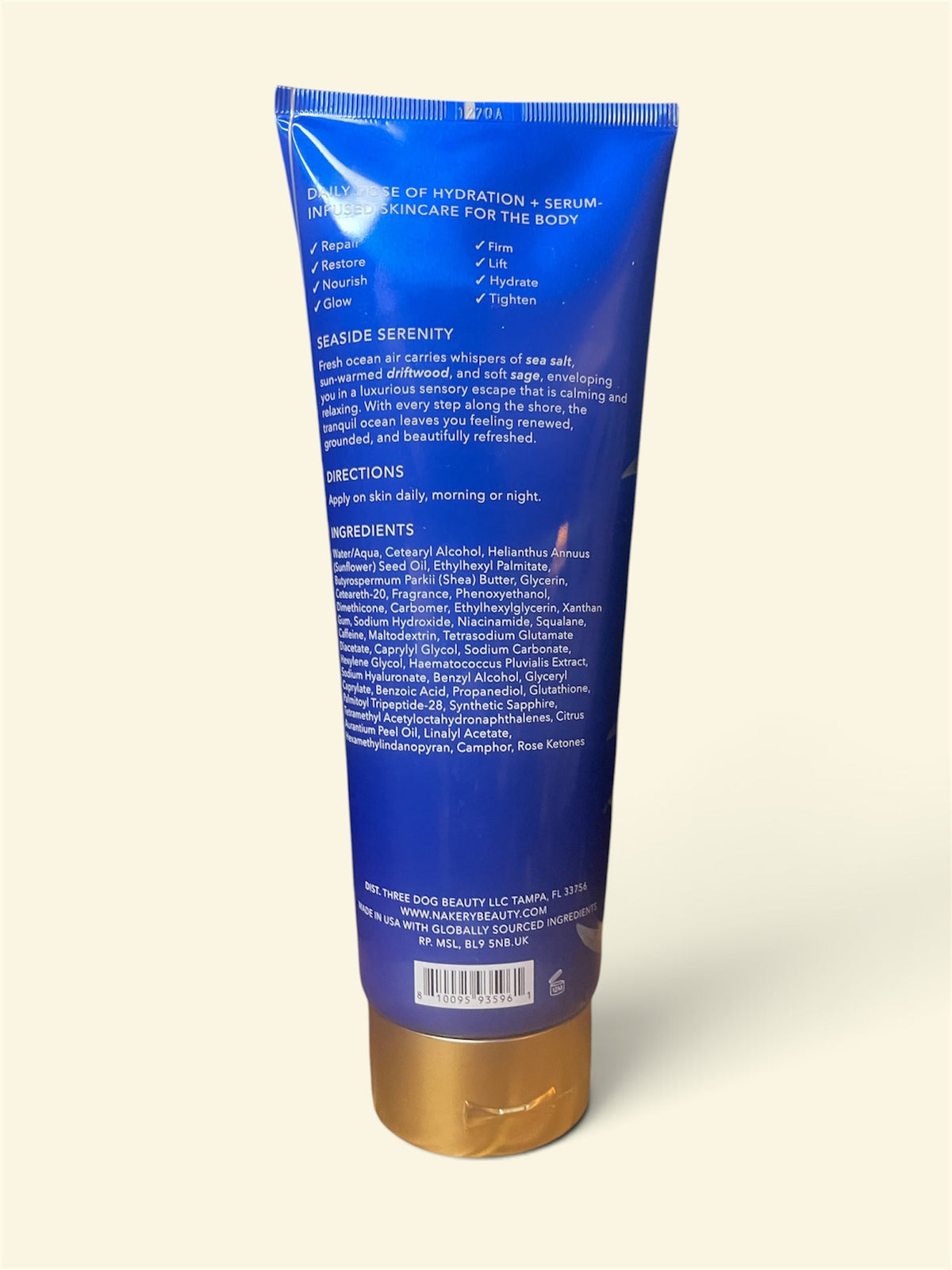 Nakery Beauty - SkinFirm Body Cream – Seaside Serenity